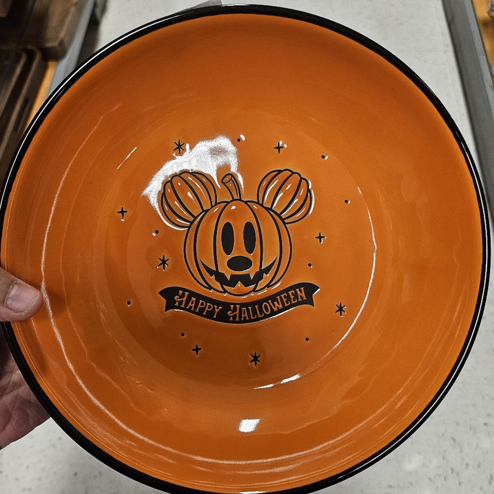 Mickey Pumpkin Halloween Dish